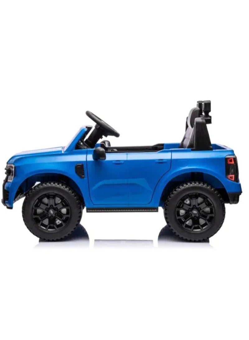 Ford Ranger Ride on Pickup 12V RC & Manual Drive – Blue - Image 3